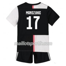 Maillot de Foot Juventus Mario Mandzukic 17 Enfant Domicile 2019/20